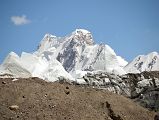 02 P6453 And P6300 With Ice Penitentes Of The Gasherbrum North Glacier From Above Gasherbrum North Base Camp In China 